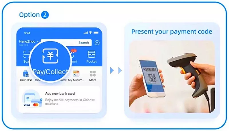 Foreigners shop with Alipay traveling in China