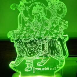 3D Illusion Acrylic Color Changing Ambe maa LED Night LAMP