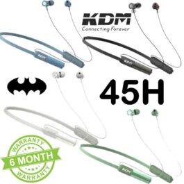 KDM Batman Series Bluetooth Neckband 45Hrs Battery Backup (Multi-color) (6 Months Warranty)