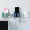 Self Adhesive Sticker Wall Mount Mobile Phone Charging Stand with Hook Stick (2 PCS) - Image 2