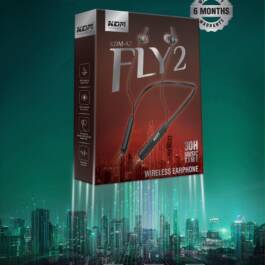 KDM FLY-2  30H Music time Bluetooth Neckband (6 Months Warranty)