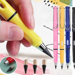 Everlasting Pencil Inkless Pencils Eternal Portable Reusable Erasable(2PCS)
