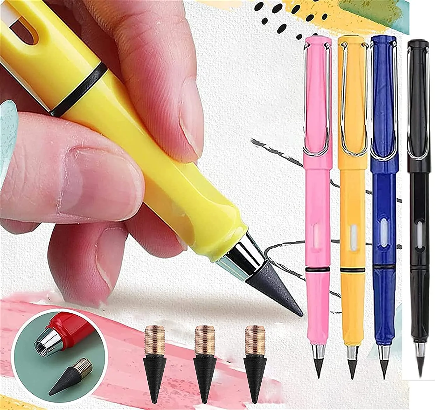 Portable Unlimited Writing Eternal Pencil Inkless Magic Pencil Can Be  Reused 