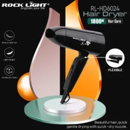 1800W Premium Finish Foldable Easy to Carry Dual Speed Hot Hair Dryer