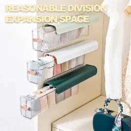Drawer Underwear Organizer Divider, Wall Mount 5 Cell Drawer Storage Boxes