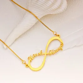 Infinity Couple Name Necklace