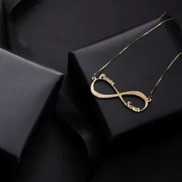 Infinity Couple Name Necklace