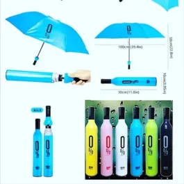 Umbrella for Men & Women Compact Bottle Umbrella, Polyester Fabric With UV Protection With Anti-Slip Handle Umbrella