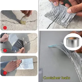 Duct Tape, Super Waterproof Tape, Strong flex heavy duty water tape for leakage, Aluminium foil Silver water seal