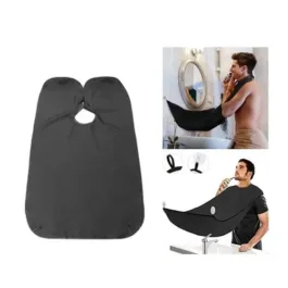 Beard Bib | Beard Hair Catcher For Men | Grooming Apron For Mess Free Beard Trimming | Black Color