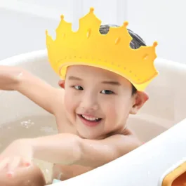 Baby’s adjustable leaves shape safe soft bathing shower cap for eye bathing protection head cap for 0 to 3 years kids children Toddler,baby shower caps
