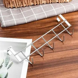 Garg Enterprises Stainless Steel Over The Cabinet Door Hook, Without Drill Hanging Hook Hook