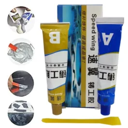 Metal Repair Glue, Glue for Metal to Metal, Liquid Metal Glue, Heat Resistant Glue for Metal, Appliances Casting Metal Repair Paste, ab Glue for Radiator Pipe Tank Repair Metal Filler- 100 Gram