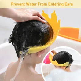 Baby’s adjustable leaves shape safe soft bathing shower cap for eye bathing protection head cap for 0 to 3 years kids children Toddler,baby shower caps