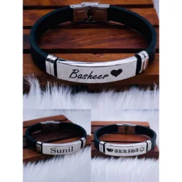 ADJUSTABLE BRACLET NAME RAKHI With Raksha Bandhan Box & Roli Chawal