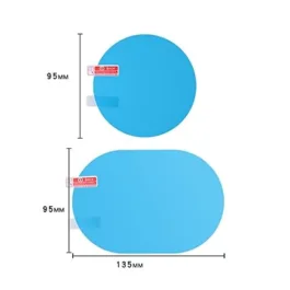 Waterproofing Anti Fog Anti rain Safe Driving car Rearview Anti-Fog Film Window Mirror Rainproof Clear Waterproof Film (For Side Mirror (Round Film) Pack 1)
