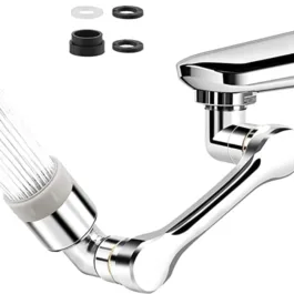 1080° Swivel Faucet Aerator Rotatable Multi-Functional Extension Faucet, Faucet Extender for Taps, Tap Extender for Kitchen Sink with 2 Modes Splash Extension Faucet Filter
