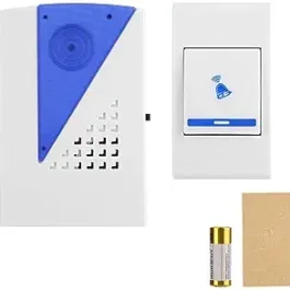 Wireless Doorbell Kit Over 100 Feet Range 32 Rings Door Bell Chime LED Flash Cordless Wireless Calling Remote Control Door Bell Ideal for Home/Shop/Office (Multicolor)