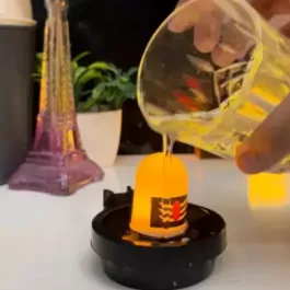 Water Sensor shivling and diyas, Smokeless Sensor Led Light for Indoor and Outdoor Festival Decoration Light (Panchmukhi Diya 1 pc)