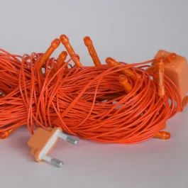 LED String Serial Light 12 Meter Flexible Copper LED Serial String Lights for Home Decoration Diwali Indoor Outdoor Garden Decoration Christmas (Orange)(Pack-of-1)