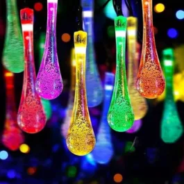 14 Led 10 Feet Fancy Big Water Drop Light Multi Colour | Outdoor String Lights Waterproof | Decoration Lighting for Diwali (Multicolor, 3 Meter)