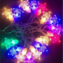 14 LED 4 Meter Star Shape Led Light with 8 Flashing Modes (Multicolour) (14 Led 4 Meter Star Shape)