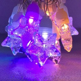 14 LED 4 Meter Star Shape Led Light with 8 Flashing Modes (Multicolour) (14 Led 4 Meter Star Shape)