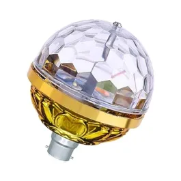 Golden Jumbo Bulb 360 Degree Rotating Disco Bulb for Home Bedroom Hall Bedroom Dancing Stage Birthday Party Disco Bulb (GOLDEN)