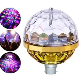 Golden Jumbo Bulb 360 Degree Rotating Disco Bulb for Home Bedroom Hall Bedroom Dancing Stage Birthday Party Disco Bulb (GOLDEN)
