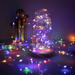 LED Fairy String Lights Operated Mini String Light Waterproof Transparent Copper Wire Fairy Lights Decoration for Bedroom Christmas Home Party Wedding Decorations 10 METER 8 MODES (10M-MULTI)