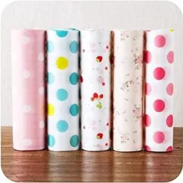 Plastic Non Slip Kitchen Drawer Mat Shelf Sheets Kitchen Shelf Mats Roll Antibacterial Cabinet Plastic Foam Household Wardrobe Moisture Drawer Pad Kitchen Liners Mat – Multicolor (1 Piece)