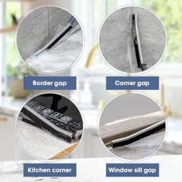 Gap Cleaning Brush, Bathroom Gap Cleaning Brush, Clean Dead Corners of Bathroom Kitchen Tiles, Multifunctional Window Slots, (Pack of 2)