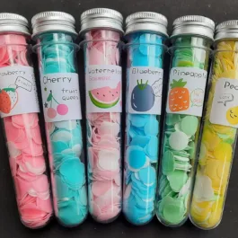 Travel Soft Paper Soap Flower Design Tube Shape Bottle (Assorted/Random Colour)