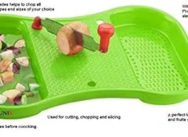Kitchwish Cut and Wash Chopping Board with Stainless Steel Knife,Vegetable Cutting Board Plastic, Steel Cutting Board