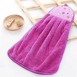 Soft Coral Velvet Towel Bathroom Supplies Cute Hand Towel Absorbent Microfiber Cloth Cartoon Animal Hanging Dishcloths Kitchen Accessories | Tableware Household Cleaning Towel