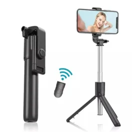Extendable Selfie Stick with Detachable Bluetooth Wireless Remote Phone Holder Compatible with All Smartphones Bluetooth Selfie Stick, 3 in 1 Multifunctional Selfie Stick Tripod Stand