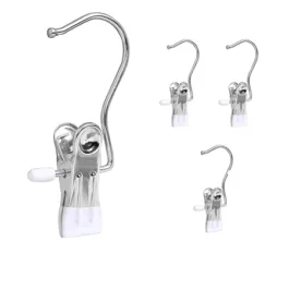 10 Pack Boot Hanger for Closet, Laundry Hooks with Clips, Boot Holder, Hanging Clips, Portable Multifunctional Hangers Single Clip Space Saving for Jeans, Hats, Tall Boots, Towels