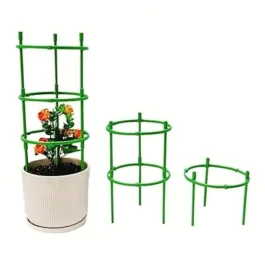 (1Set) Garden Trellis for Climbing Plants Outdoor Indoor, Tomato Cages Plant Support, Plant Stake Garden Trellis for Tomato, Cucumber Potato Vegetable Flower Etc.