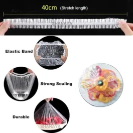 Food Covers Plastic Wrap Elastic Food Lids Refrigerator Antiseptic Bowl Cover Dustproof Freezer Bags