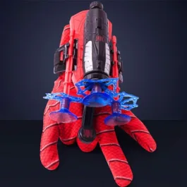 Spiderman Gloves Web Shooter for Kids, Superhero Gloves with Wrist Ejection Launcher Cosplay Super Spiderman Costume Props Avengers Wrist Launcher
