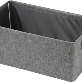 Foldable Clothing Storage Bin Collapsible Laundry Hamper Toy Storage Thick Portable Large Folding Storage Basket | 47 x 28 x 20 Cm | Cloth | Grey