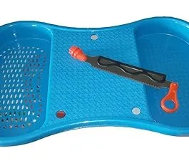 Kitchwish Cut and Wash Chopping Board with Stainless Steel Knife,Vegetable Cutting Board Plastic, Steel Cutting Board