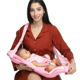 Baby Carrier Newborn to Toddler, Ergonomic 3D Mesh Baby Wraps Carrier, Adjustable Baby Sling, Lightweight Breathable Baby Carrier Wrap with Thick Shoulder Straps for 0-36 Months And Baby Knee Pads for Crawling