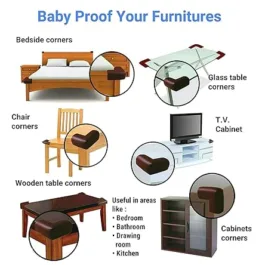 Baby Safety Child Safety Bumper Protector Corner Cusion Guard Table Edge Corner Protection Strip Cusion Guard