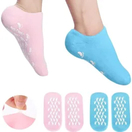 Moisturizing Socks, Gel Socks Soft Moisturizing Gel Socks, Gel Spa Socks For Repairing and Softening Dry Cracked Feet Skins, Gel Lining Infused with Essential Oils and Vitamins