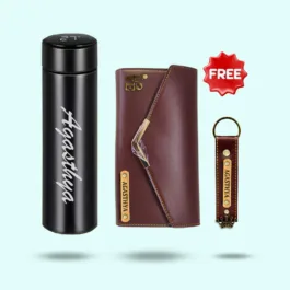 3-in-1 Hamper Set for Women – Wallet, Keychain, Bottle