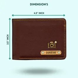 Personalized Mens Wallet With Charm