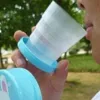 Multi Color Magic Foldable Portable Cups Folding Collapsible Glass Traveling Outdoor Hiking - Image 9