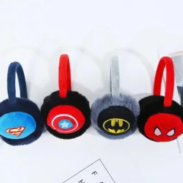 Super Hero Earmuffs Kids Boys & Girls Winter Outdoor Wear Earmuffs for Kids Ear Warmer | Winter Headphones Protect yourself From Cold Breeze PACK OF 2