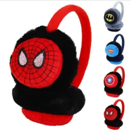 Super Hero Earmuffs Kids Boys & Girls Winter Outdoor Wear Earmuffs for Kids Ear Warmer | Winter Headphones Protect yourself From Cold Breeze PACK OF 2